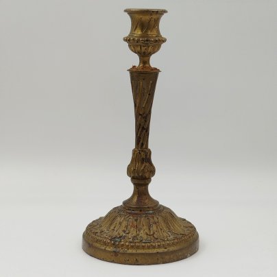 Подсвечник с растительным декором (на одну свечу), бронза, Западная Европа, 1920-1960 гг.