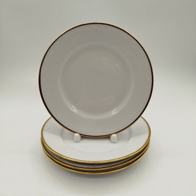 Набор из четырех десертных тарелок, фарфор, Минский фарфорово-фаянсовый завод, СССР, 1968-1983 гг.