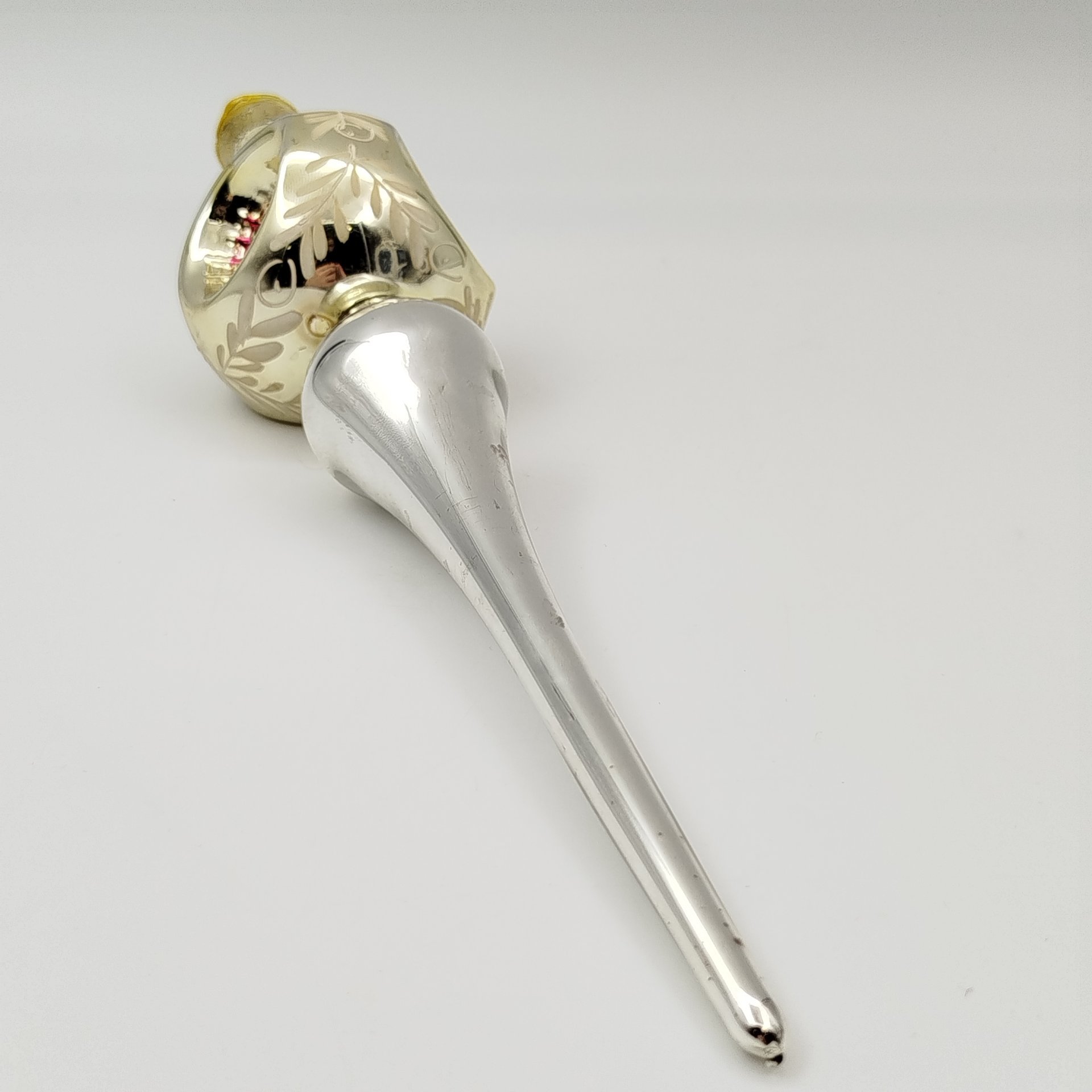 Навершие на ёлку (макушка) в виде фонарика, стекло, краска, СССР, 1960-1990 гг.