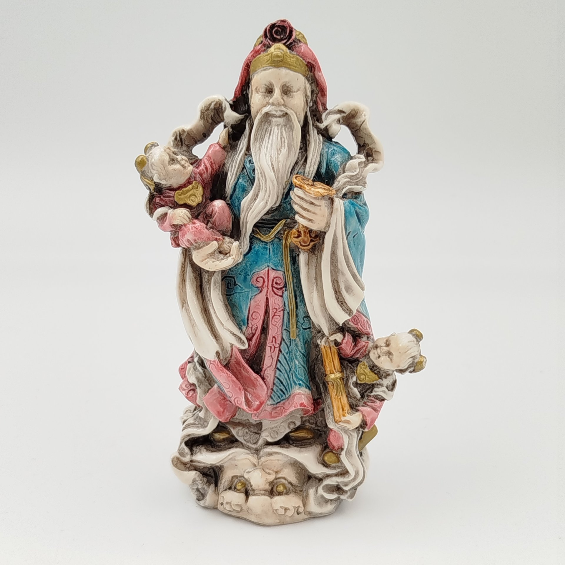 Статуэтка "Фу-син" (бог счастья, изобилия, достойного продолжение рода), композитный материал, роспись, Китай, 2000-2010 гг.