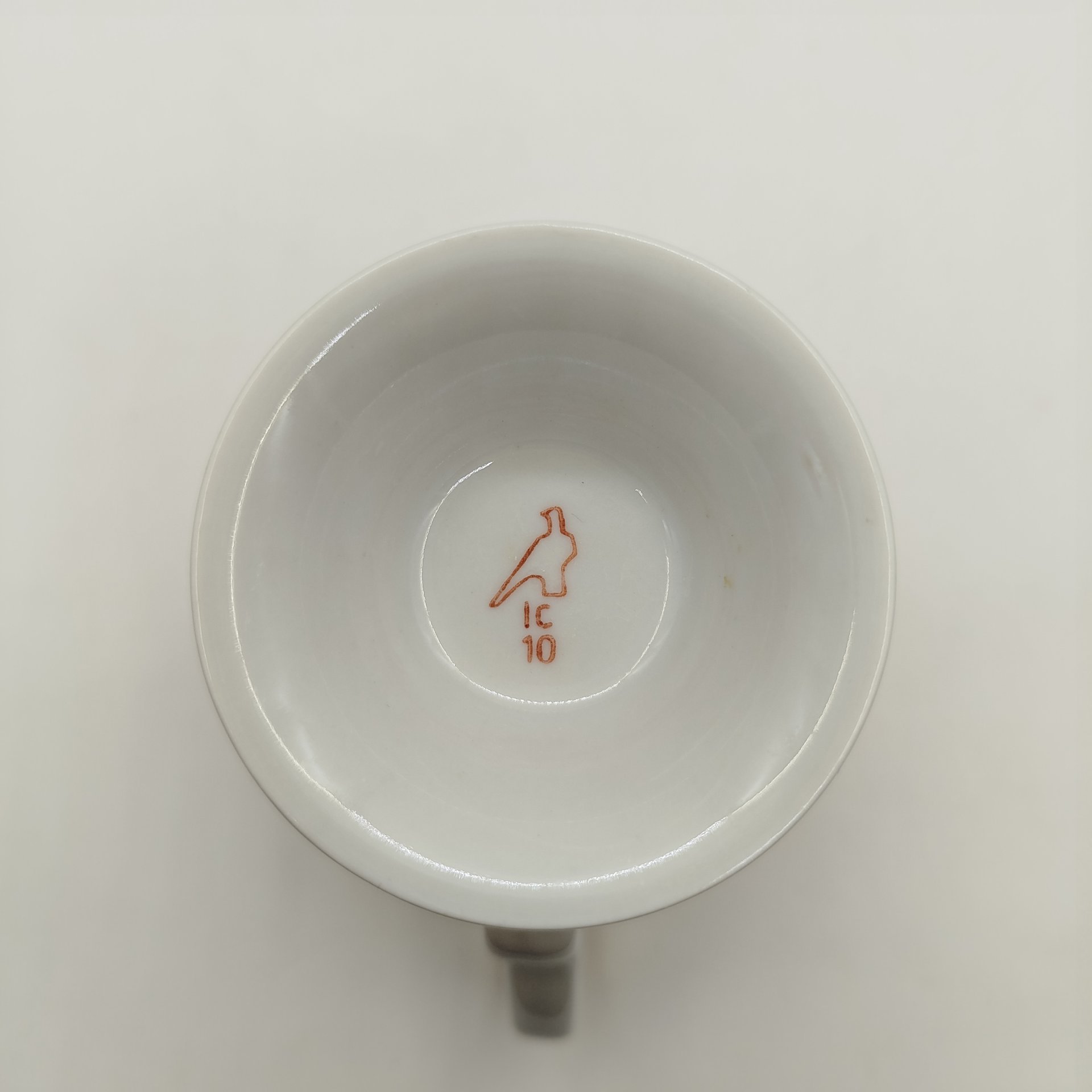 Чайная пара, форма "Классический" ,рисунок "Коралловый", фарфор, крытье, золочение, деколь, Дулевский фарфоровый завод (Дулёво), СССР, 1968-1991 гг.