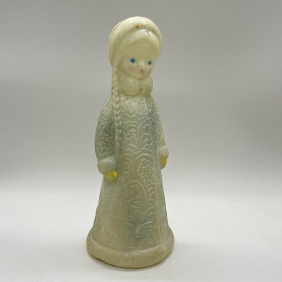 Фигура под ёлку "Снегурочка", пластик, СССР, 1970-1990 гг.