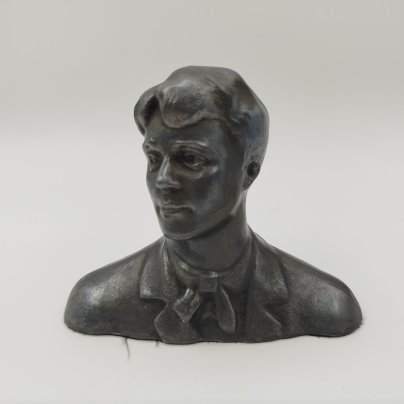 Бюст "Есенин Сергей Александрович", силумин, крашение, Россия, 1980-2000 гг.