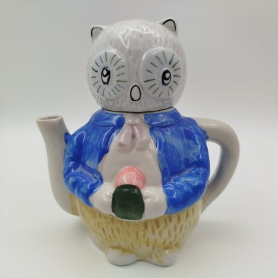 Чайник декоративный "Сова", фарфор, роспись, Европа, 2000-2010 гг.
