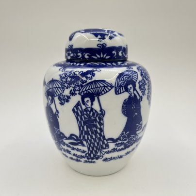 Емкость для хранения чая (чайница), фарфор, деколь, Япония, 2010-2020 гг.