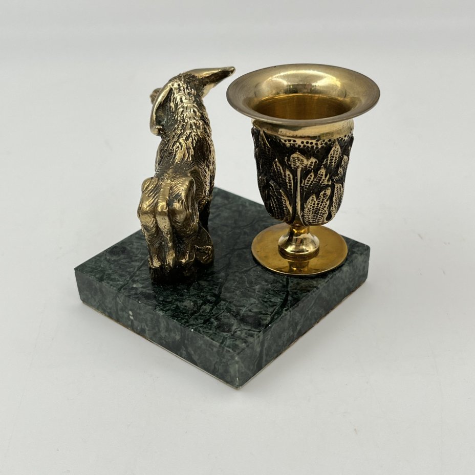 Подсвечник настольный "Бык" (на одну свечу)