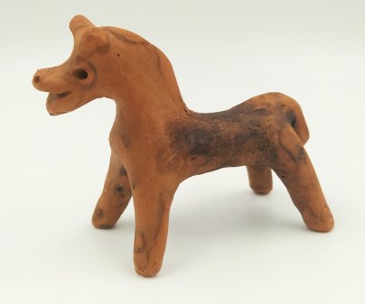 Игрушка каргопольская "Лошадка", глина, лепка