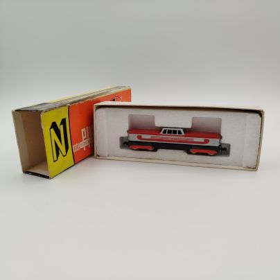 Модель железнодорожная "CSD-Diesellok" в оригинальной коробке с инструкцией, металл, картон, печать, пластик, бумага, Piko, ГДР, 1980-1989 гг.