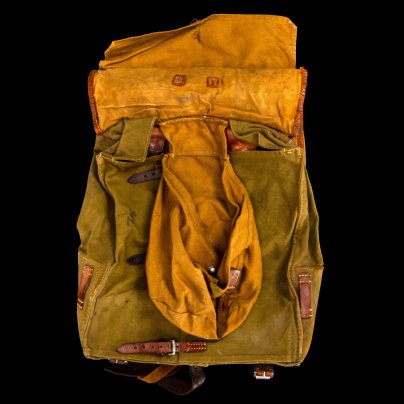 Ранец общевойсковой "Tornister 34" из 12/J.R.93, кожа, шерсть, алюминий, брезент