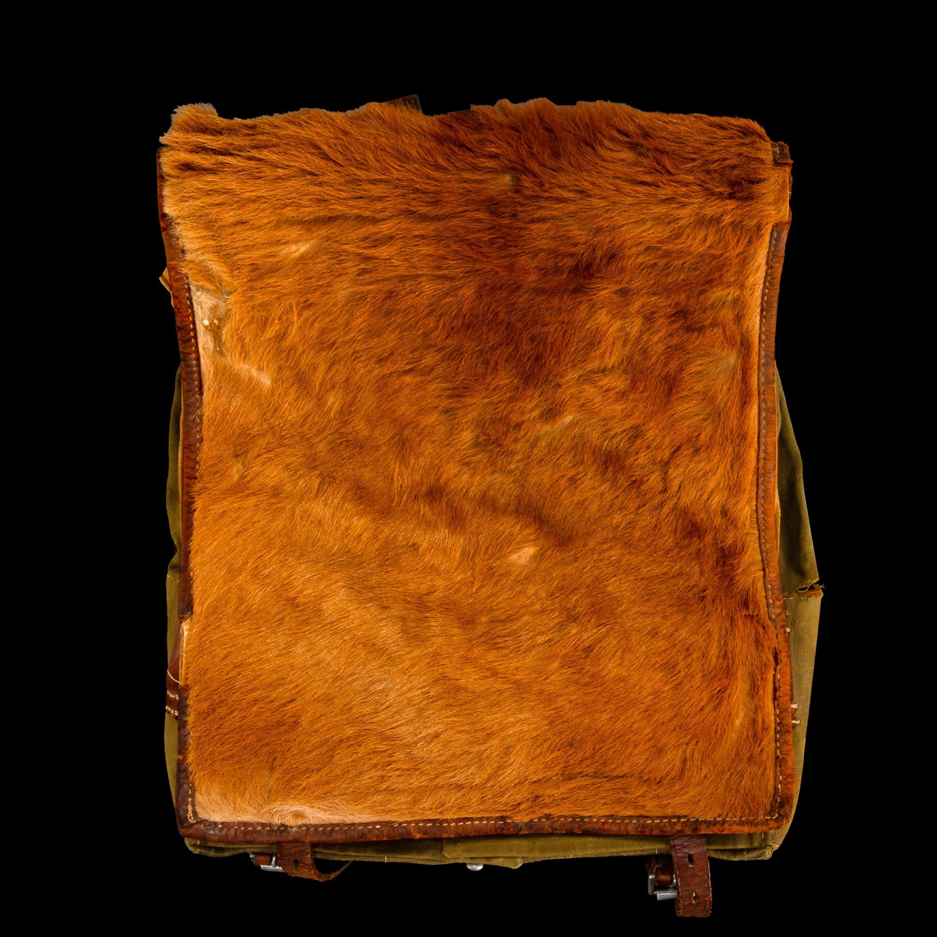 Ранец общевойсковой "Tornister 34" из 12/J.R.93, кожа, шерсть, алюминий, брезент