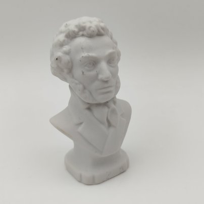 Бюст А.С. Пушкина, фарфор, бисквит, СССР, 1950-1970 гг.