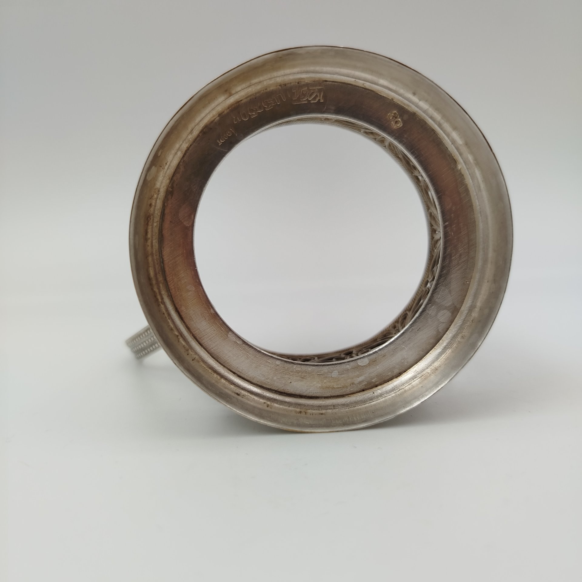 Подстаканник ажурный, мельхиор (медь-никель), Казаковский завод художественных изделий (КХИ), СССР, 1960-1980 гг.