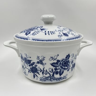 Супница с цветочным декором, фарфор, деколь, Kahla, Германия, 1960-1980 гг.