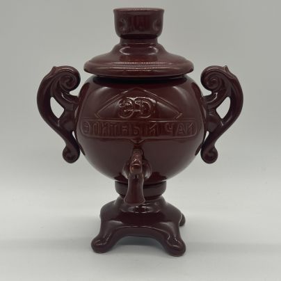Чайница "Самовар", керамика, Российская Федерация, 1990-2000 гг.