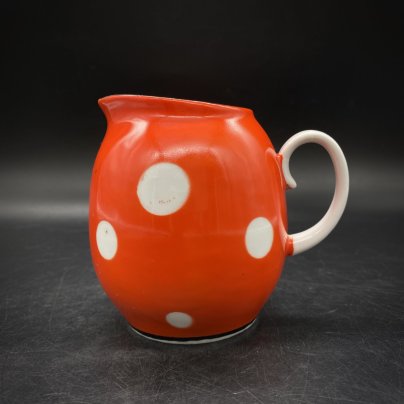 Молочник "Горох", фарфор, крытье, Барановский фарфоровый завод
