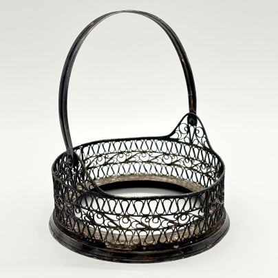 Подставка (основание) конфетницы, выполненная в технике ажурной скани, металл, Мстерская художественная фабрика  «Ювелир»
