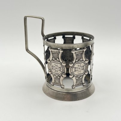 Подстаканник "Латы", мельхиор (медь-никель), Завод «Плутон»