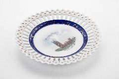 Настенная тарелка (сувенирная)  "А present from London. Westminster abbey" (Подарок из Лондона. Вестминстерское аббатство)