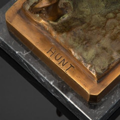 Скульптура "Лев", бронза, литье, патинирование, тонировка, камень, Европа, 1960-1990 гг.