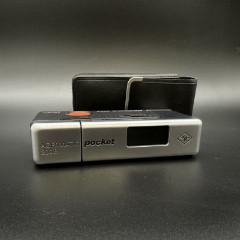 Фотоаппарат "Agfamatic 2008 pocket", в оригинальном чехле, металл, пластик, стекло, Германия, 1970-1980 гг.