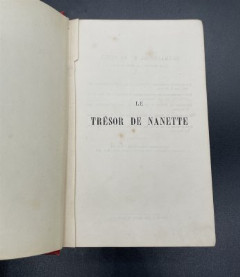 Книга Madame de Stolz "Le Tresor de Nanette" / Hachette Et Cie, бумага, печать, коленкор, теснение, золочение, Франция, 1876 г.