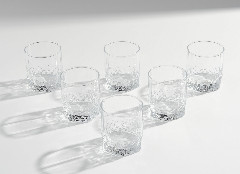 Набор из 6 стаканов PASABAHCE  "Вальс", стекло, Россия, 2000-2021   гг.