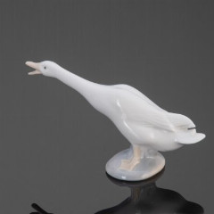 Статуэтка "Гусь, вытянувший шею", фарфор, роспись, Lladro, Испания, 1977-1984 гг.