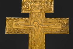 Крест напрестольный "Распятие Христово", латунь, литьё, Российская империя, 1880-1900 гг.