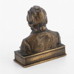 Бюст "Voltaire" ("Вольтер") по модели скульптора Ханса Мюллера (Hans Muller), бронза, литье, Австрия, 1900-1920 гг.