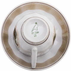 Набор из пяти чайных пар с изображением пейзажа