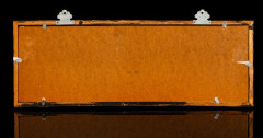 Панно декоративное (диорама) с изображением восточного пейзажа, пробковое дерево, текстиль, картон, дерево, стекло, Китай, 1960-1990 гг.