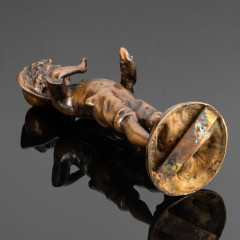 Скульптура "Том Сойер" ("Рыбак") по мотивам романов Марка Твена, бронза, литье, Западная Европа, 1950-1970 гг.