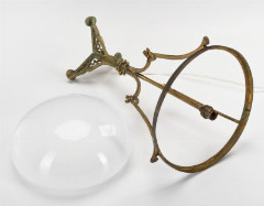 Лампа в стиле модерн, латунь, стекло, Европа, 1900-1930 гг.