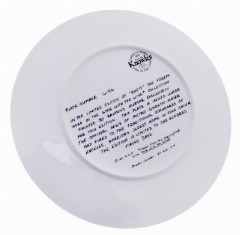 Декоративная тарелка "Унесенные ветром", фарфор, деколь, компания "Edwin M. Knowles China Company", автор Рэймонд Курсар, США, 1981 г.