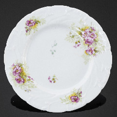 Тарелка обеденная с цветочным декором