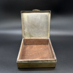 Коробка (шкатулка) для сигарет, дерево, металл, Западная Европа, 1950-1970 гг.
