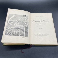 Книга Eugen Demolder "L' Agonie d' Albion" (Агония Албиона) / Edition dv Mercvre De France, бумага, печать, кожа, коленкор, Франция, 1901 г.