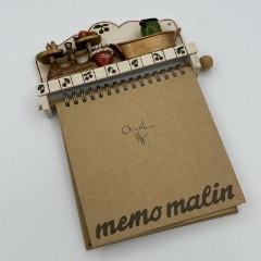 Дизайнерский блокнот для записи рецептов, Orval Creations, керамика, бумага, дерево, Франция, 1990-2010 гг.