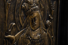 Декоративное панно "Будда Майтрейя", композитный материал, тонировка, Китай, 1970-1990 гг.