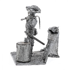 Скульптурная миниатюра "Ландскнехт", олово, Европа, 1990-2010 гг.