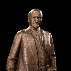 Скульптура "В.И. Ленин", гипс, краска, Всекохудожник, СССР, 1920-1930 гг.