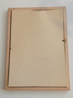 Картина "Портрет Поля Робсона", бумага, картон, дерево, акварель, СССР, 1952 г.