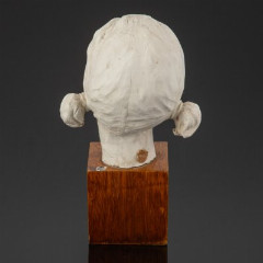 Скульптура "Голова девочки", автор Gianni Visentin (Джанни Вазентин), бисквит, деревянное основание, Италия, 1970-1990 гг.
