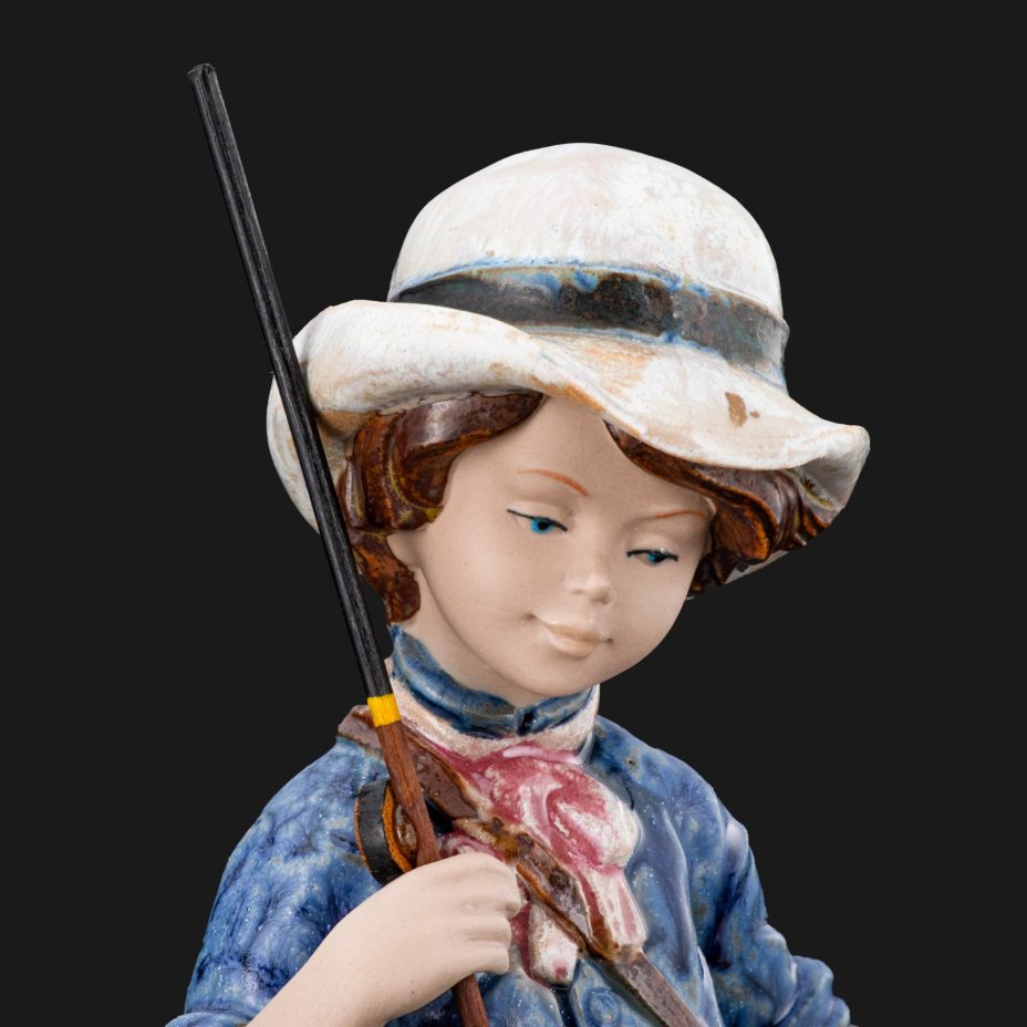 Статуэтка "Мальчик-рыбак с удочкой", мануфактура Porcelana Artistica Levantina (PAL)