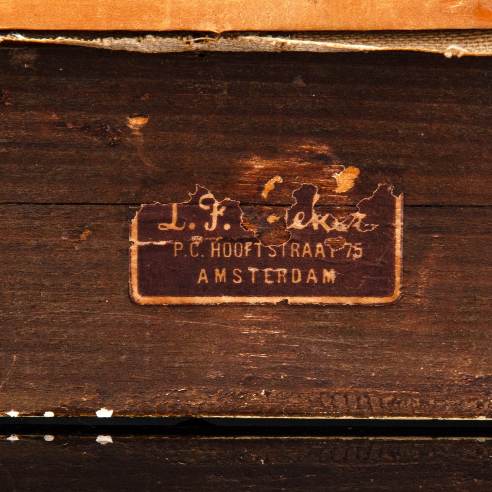 Картина "Голландская улочка. Эдам", неизвестный художник, холст, масло, в раме, Западная Европа, 1970-1990 гг.