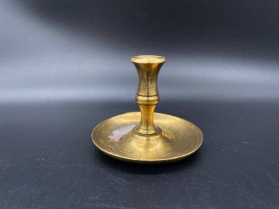 Подсвечник для одной свечи на круглой подставке, Мануфактара Е. Баранова