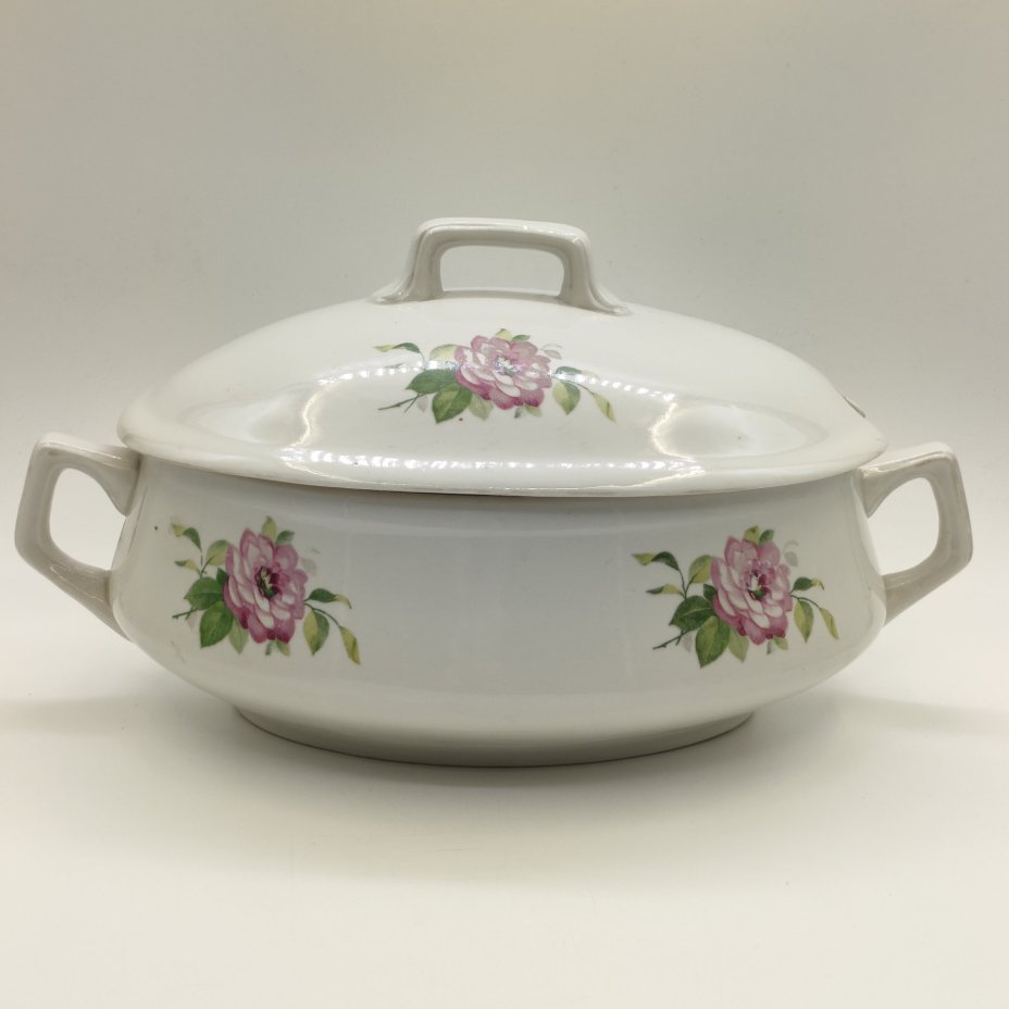 Террина/супница с цветочным декором