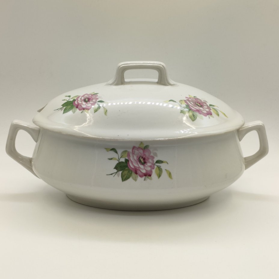 Террина/супница с цветочным декором