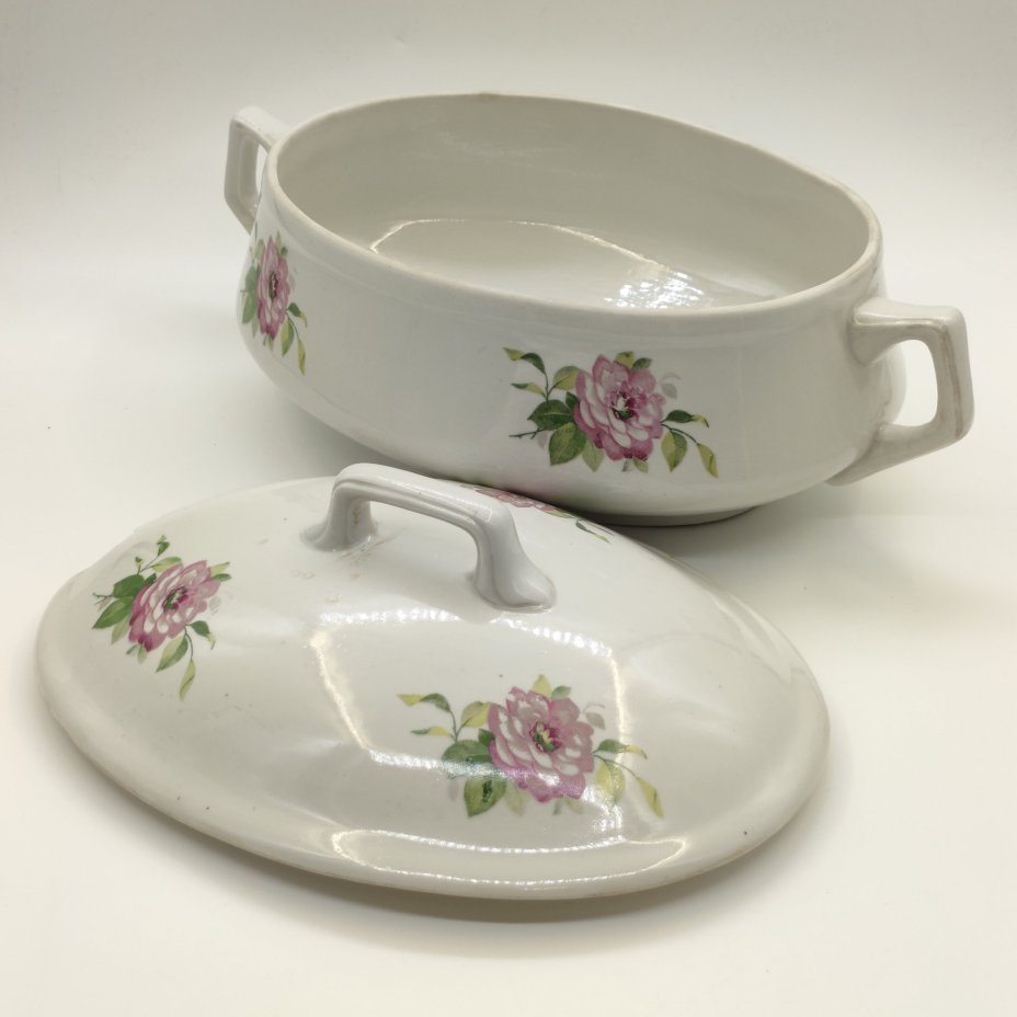 Террина/супница с цветочным декором