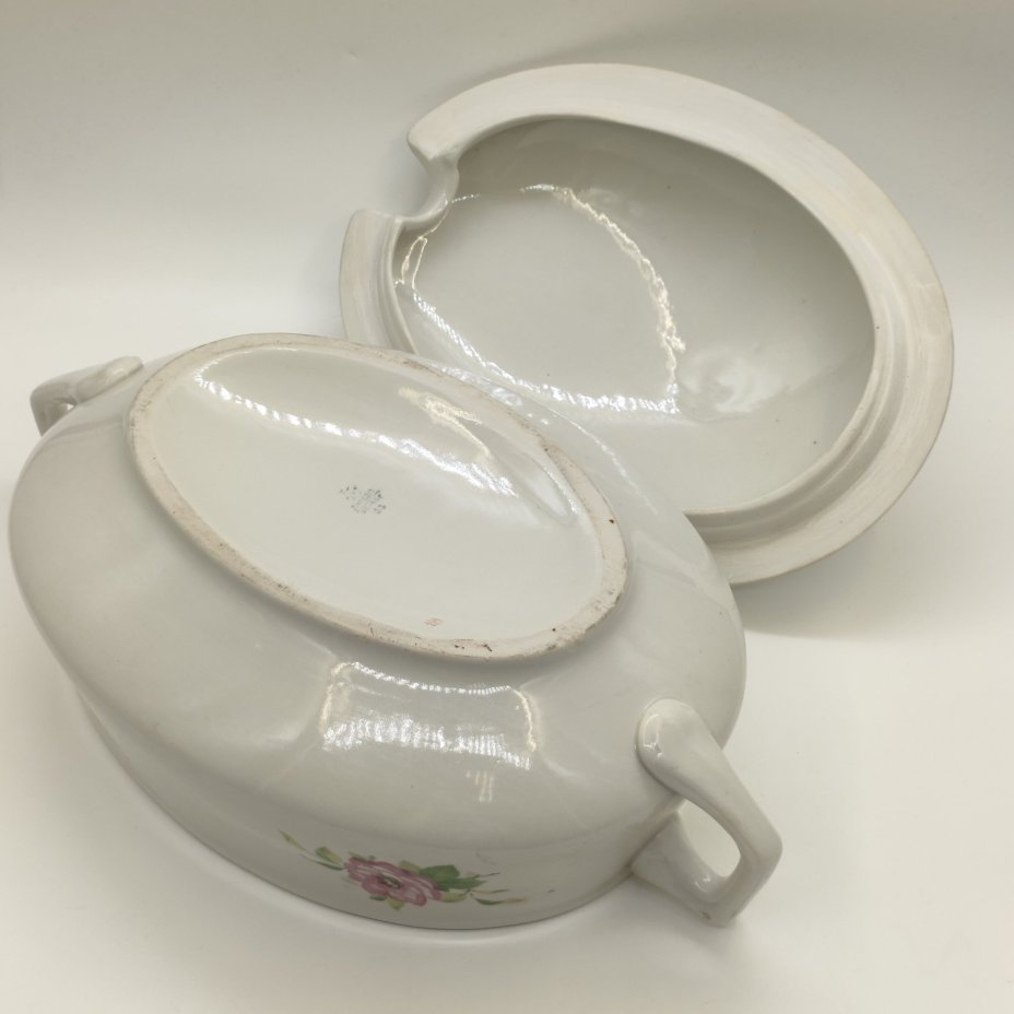 Террина/супница с цветочным декором